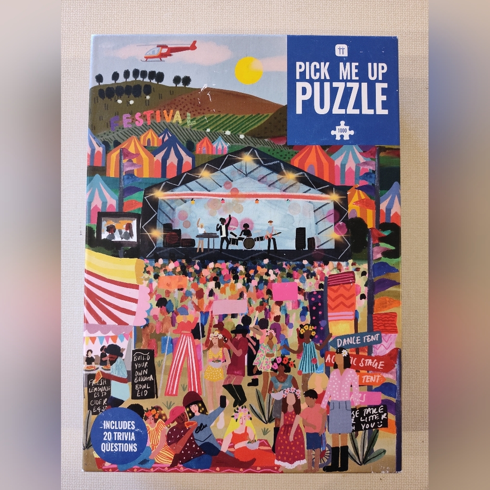 Pick Me Up Festival Jigsaw Puzzle 1000 Piece Boho Hippie Music Complete